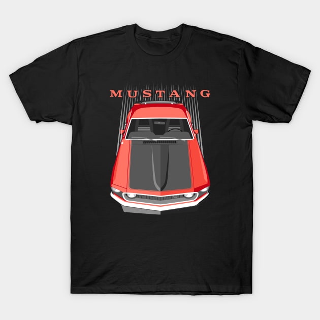 Mustang Boss 69 - Red T-Shirt by V8social